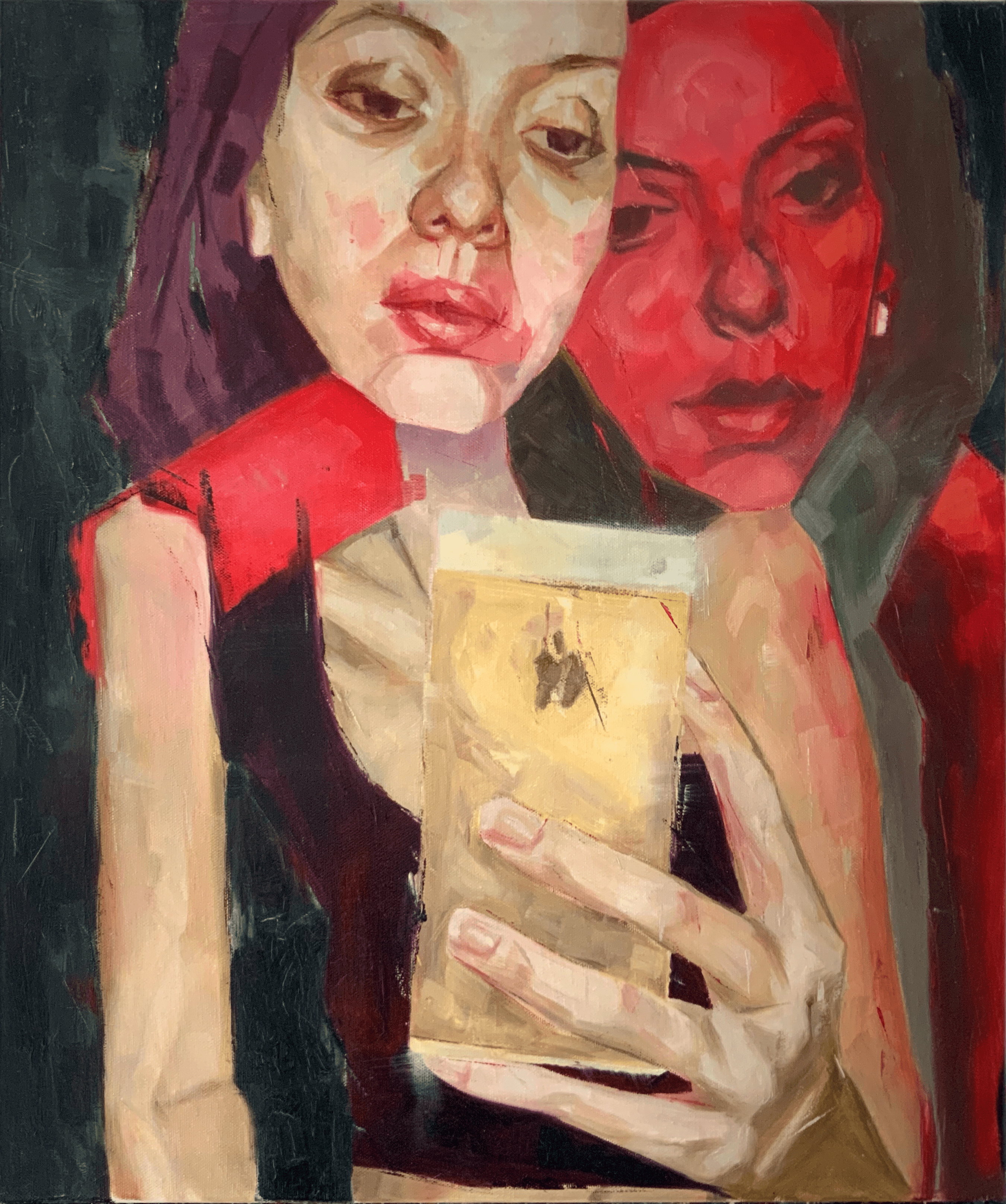 peinture huile figurative féminin oil paint figuration